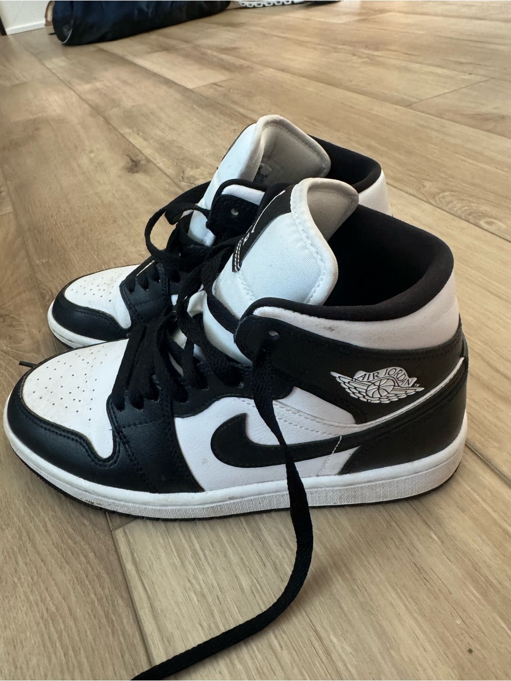Nike Kids' High-Top Sneakers — Black and White